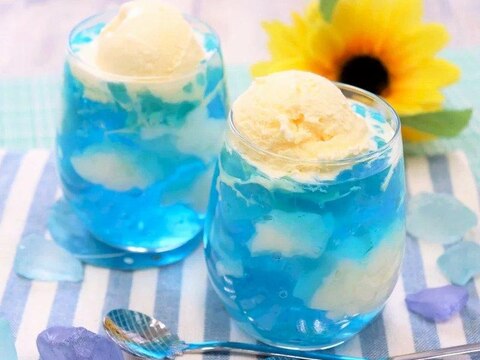 ひんやり★青空ゼリー